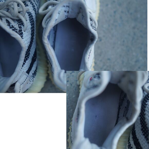 Adidas Yeezy Boost 350 V2 Zebra Men\'s Size 6 White Black Red CP9654 2017 main image 5